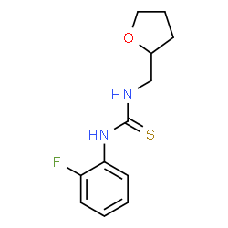 ChemSpider 2D Image | 1-(2-Fluorophenyl)-3-(tetrahydro-2-furanylmethyl)thiourea | C12H15FN2OS