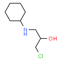 ChemSpider 2D Image | 1-Chloro-3-(cyclohexylamino)-2-propanol | C9H18ClNO