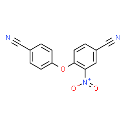 ChemSpider 2D Image | 4-(4-Cyanophenoxy)-3-nitrobenzonitrile | C14H7N3O3