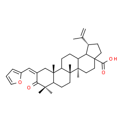 ChemSpider 2D Image | (2Z,5xi,9xi,13xi,17xi,18xi)-2-(2-Furylmethylene)-3-oxolup-20(29)-en-28-oic acid | C35H48O4