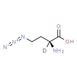 ChemSpider 2D Image | (2S)-2-Amino-4-azido(2-~2~H)butanoic acid | C4H7DN4O2