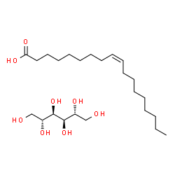 ChemSpider 2D Image | (9Z)-9-Octadecenoic acid - D-mannitol (1:1) | C24H48O8