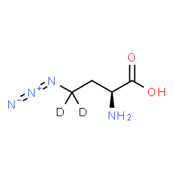 ChemSpider 2D Image | (2S)-2-Amino-4-azido(4,4-~2~H_2_)butanoic acid | C4H6D2N4O2