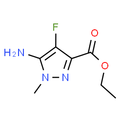 ChemSpider 2D Image | ethyl 5-amino-4-fluoro-1-methyl-pyrazole-3-carboxylate | C7H10FN3O2