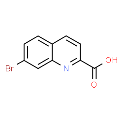ChemSpider 2D Image | 7-Bromo-2-quinolinecarboxylic acid | C10H6BrNO2