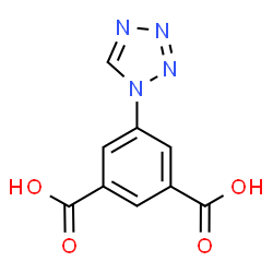 ChemSpider 2D Image | 5-(1H-Tetrazol-1-yl)isophthalic acid | C9H6N4O4