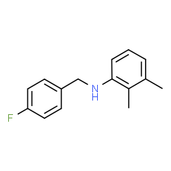 ChemSpider 2D Image | N-(4-Fluorobenzyl)-2,3-dimethylaniline | C15H16FN