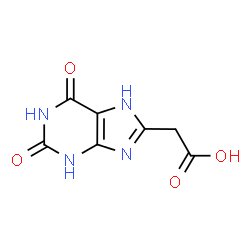 ChemSpider 2D Image | (2,6-Dioxo-2,3,6,7-tetrahydro-1H-purin-8-yl)acetic acid | C7H6N4O4