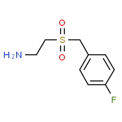 ChemSpider 2D Image | 2-[(4-Fluorobenzyl)sulfonyl]ethanamine | C9H12FNO2S