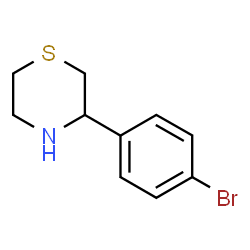 ChemSpider 2D Image | 3-(4-Bromophenyl)thiomorpholine | C10H12BrNS