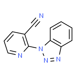 ChemSpider 2D Image | 2-(1H-Benzotriazol-1-yl)nicotinonitrile | C12H7N5