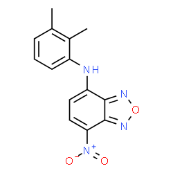 ChemSpider 2D Image | N-(2,3-Dimethylphenyl)-7-nitro-2,1,3-benzoxadiazol-4-amine | C14H12N4O3
