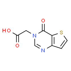 ChemSpider 2D Image | (4-Oxothieno[3,2-d]pyrimidin-3(4H)-yl)acetic acid | C8H6N2O3S