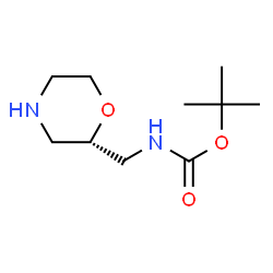 ChemSpider 2D Image | (S)-2-(Boc-aminomethyl)morpholine | C10H20N2O3