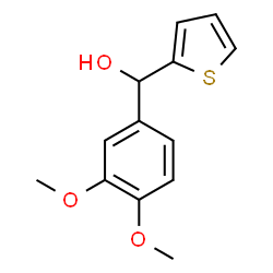ChemSpider 2D Image | (3,4-Dimethoxyphenyl)(2-thienyl)methanol | C13H14O3S