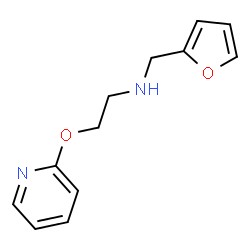 ChemSpider 2D Image | N-(2-Furylmethyl)-2-(2-pyridinyloxy)ethanamine | C12H14N2O2