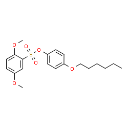 ChemSpider 2D Image | 4-(Hexyloxy)phenyl 2,5-dimethoxybenzenesulfonate | C20H26O6S
