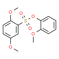 ChemSpider 2D Image | 2-Methoxyphenyl 2,5-dimethoxybenzenesulfonate | C15H16O6S