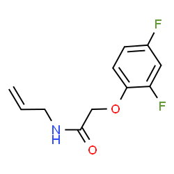 ChemSpider 2D Image | N-Allyl-2-(2,4-difluorophenoxy)acetamide | C11H11F2NO2