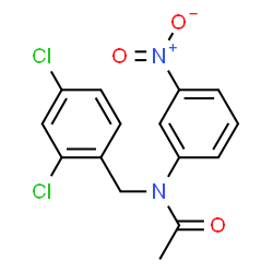 ChemSpider 2D Image | N-(2,4-Dichlorobenzyl)-N-(3-nitrophenyl)acetamide | C15H12Cl2N2O3