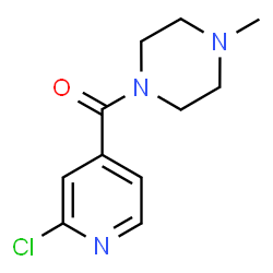 ChemSpider 2D Image | (2-Chloro-4-pyridinyl)(4-methyl-1-piperazinyl)methanone | C11H14ClN3O