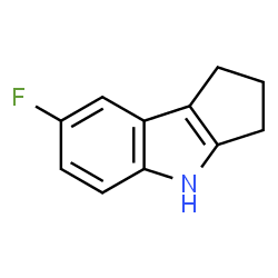 ChemSpider 2D Image | 7-fluoro-1H,2H,3H,4H-cyclopenta[b]indole | C11H10FN
