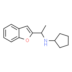 ChemSpider 2D Image | N-[1-(1-Benzofuran-2-yl)ethyl]cyclopentanamine | C15H19NO