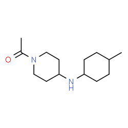 ChemSpider 2D Image | 1-{4-[(4-Methylcyclohexyl)amino]-1-piperidinyl}ethanone | C14H26N2O