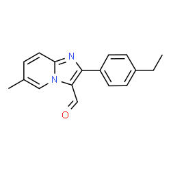 ChemSpider 2D Image | 2-(4-Ethylphenyl)-6-methylimidazo[1,2-a]pyridine-3-carbaldehyde | C17H16N2O