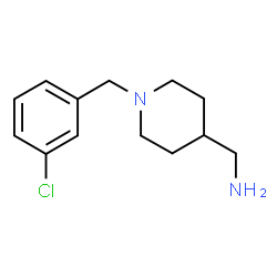 ChemSpider 2D Image | 1-[1-(3-Chlorobenzyl)-4-piperidinyl]methanamine | C13H19ClN2