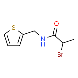 ChemSpider 2D Image | 2-Bromo-N-(2-thienylmethyl)propanamide | C8H10BrNOS