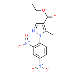 ChemSpider 2D Image | ethyl 1-(2,4-dinitrophenyl)-5-methylpyrazole-4-carboxylate | C13H12N4O6