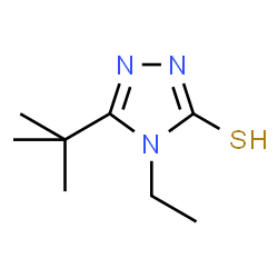 ChemSpider 2D Image | 5-tert-Butyl-4-ethyl-4H-1,2,4-triazole-3-thiol | C8H15N3S