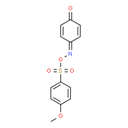 ChemSpider 2D Image | 4-({[(4-Methoxyphenyl)sulfonyl]oxy}imino)-2,5-cyclohexadien-1-one | C13H11NO5S