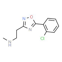 ChemSpider 2D Image | 2-[5-(2-Chlorophenyl)-1,2,4-oxadiazol-3-yl]-N-methylethanamine | C11H12ClN3O