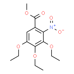 ChemSpider 2D Image | Methyl 3,4,5-triethoxy-2-nitrobenzoate | C14H19NO7