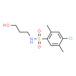 ChemSpider 2D Image | 4-Chloro-N-(3-hydroxypropyl)-2,5-dimethylbenzenesulfonamide | C11H16ClNO3S