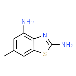 ChemSpider 2D Image | 6-Methylbenzo[d]thiazole-2,4-diamine | C8H9N3S