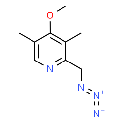 ChemSpider 2D Image | 2-(Azidomethyl)-4-methoxy-3,5-dimethylpyridine | C9H12N4O