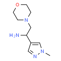 ChemSpider 2D Image | 1-(1-METHYLPYRAZOL-4-YL)-2-(MORPHOLIN-4-YL)ETHANAMINE | C10H18N4O