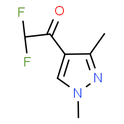 ChemSpider 2D Image | 1-(1,3-dimethylpyrazol-4-yl)-2,2-difluoroethanone | C7H8F2N2O