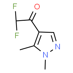 ChemSpider 2D Image | 1-(1,5-Dimethyl-1H-pyrazol-4-yl)-2,2-difluoroethanone | C7H8F2N2O