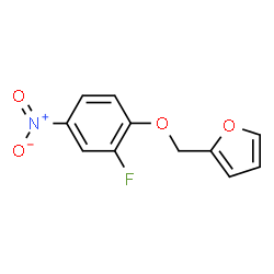 ChemSpider 2D Image | 2-(2-FLUORO-4-NITROPHENOXYMETHYL)FURAN | C11H8FNO4
