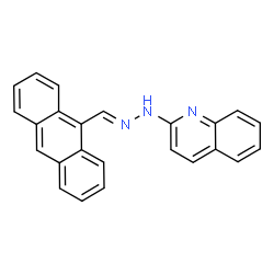 ChemSpider 2D Image | 2-[(2E)-2-(9-Anthrylmethylene)hydrazino]quinoline | C24H17N3