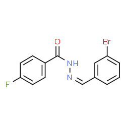 ChemSpider 2D Image | N'-[(Z)-(3-Bromophenyl)methylene]-4-fluorobenzohydrazide | C14H10BrFN2O