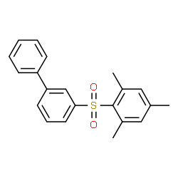 ChemSpider 2D Image | 3-(Mesitylsulfonyl)biphenyl | C21H20O2S