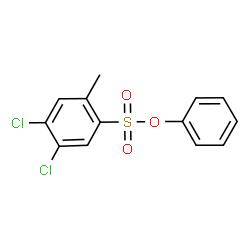ChemSpider 2D Image | Phenyl 4,5-dichloro-2-methylbenzenesulfonate | C13H10Cl2O3S
