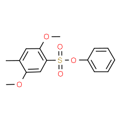 ChemSpider 2D Image | Phenyl 2,5-dimethoxy-4-methylbenzenesulfonate | C15H16O5S