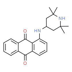 ChemSpider 2D Image | 1-(2,2,6,6-Tetramethyl-piperidin-4-ylamino)-anthraquinone | C23H26N2O2
