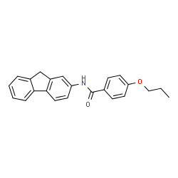 ChemSpider 2D Image | N-(9H-Fluoren-2-yl)-4-propoxybenzamide | C23H21NO2